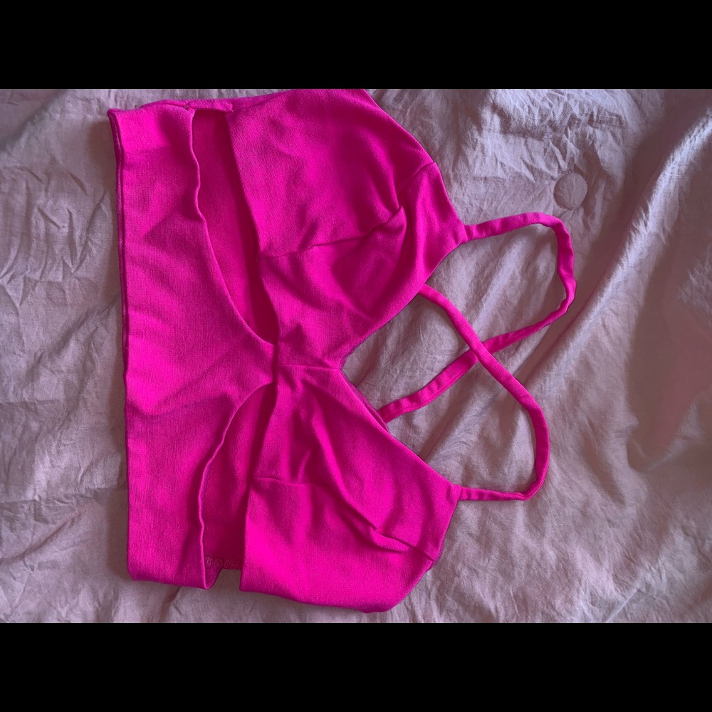 Pink crop top
